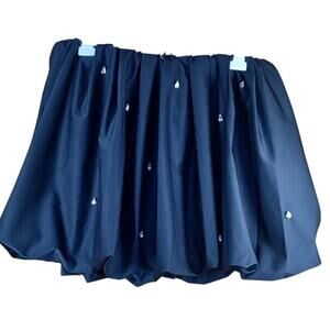 A New Day Black Embellished Bubble Mini Skirt Size Large Rhinestone Party